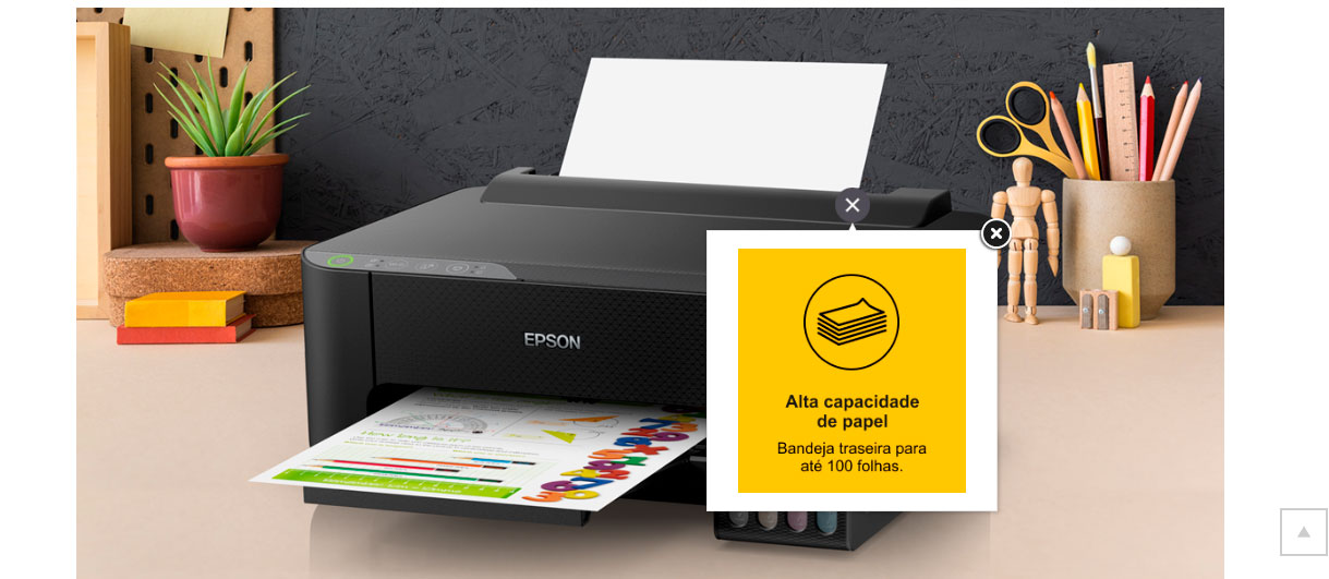 Impressora Jato de Tinta Epson EcoTank L1250 Wi-Fi, USB