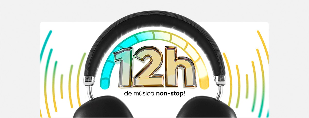 Headphone Bluetooth Get Max Preto