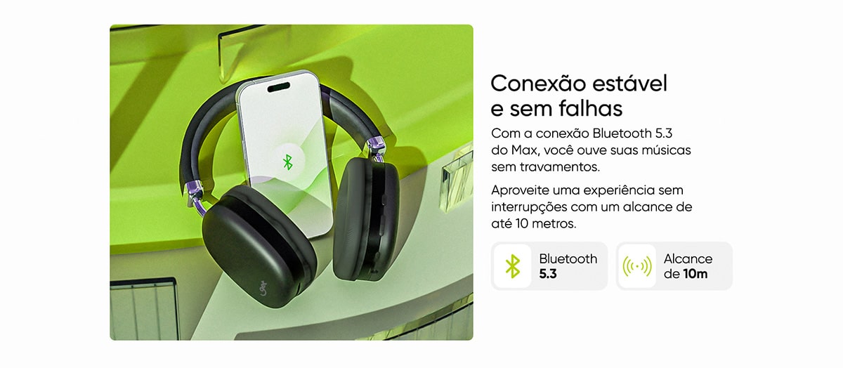 Headphone Bluetooth Get Max Prata