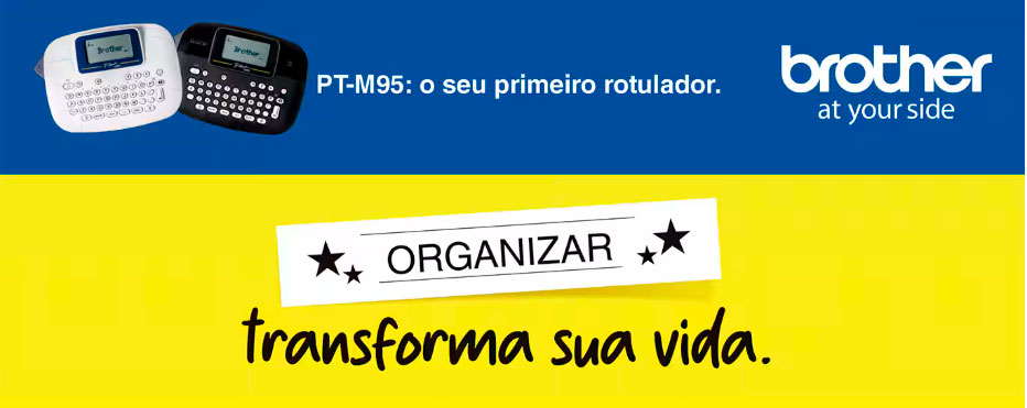 Rotulador Eletrônico Portátil, Preto, PTM95BK, Brother - Caixa 1 Unidade