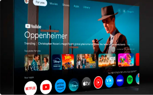 Smart TV 55 Semp TCL LED 4K Ultra HD 55S62 Google TV, HDMI, Google Assistente