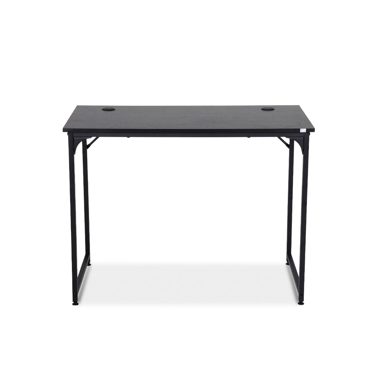 Mesa Office Get Preta com passagem para cabos