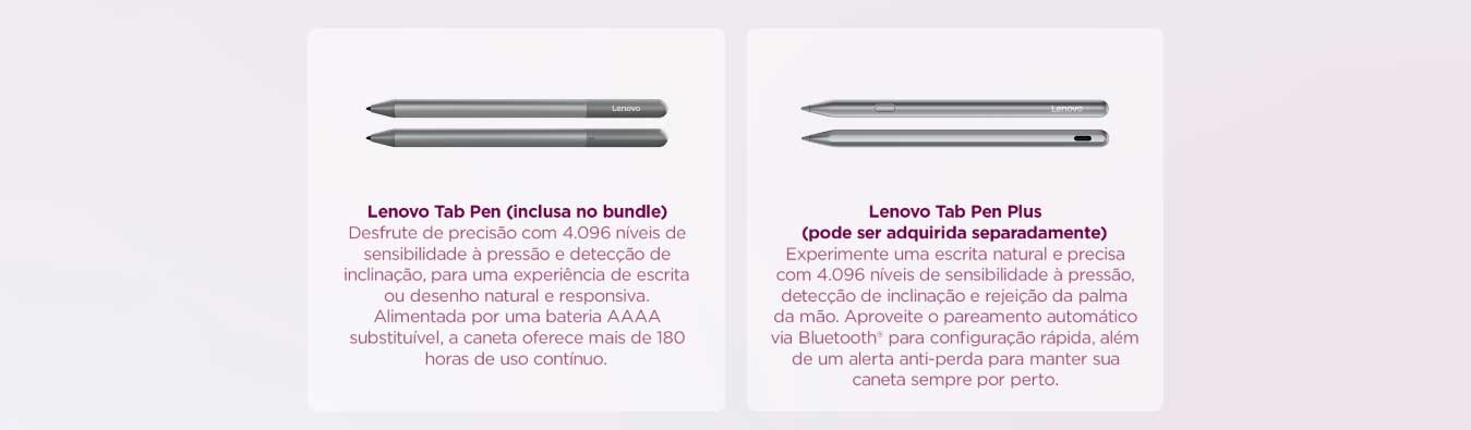 Tablet Lenovo Idea Tab, 8GB RAM, 128GB, 11” 2.5K 90Hz, Android 15, Wi-Fi, com Caneta e Capa, ZAFR0856BR