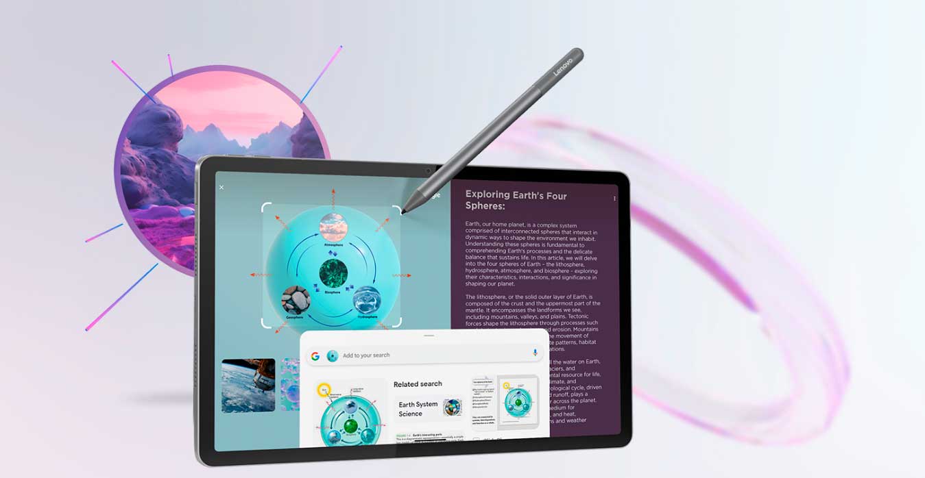 Tablet Lenovo Idea Tab, 8GB RAM, 128GB, 11” 2.5K 90Hz, Android 15, Wi-Fi, com Caneta e Capa, ZAFR0856BR