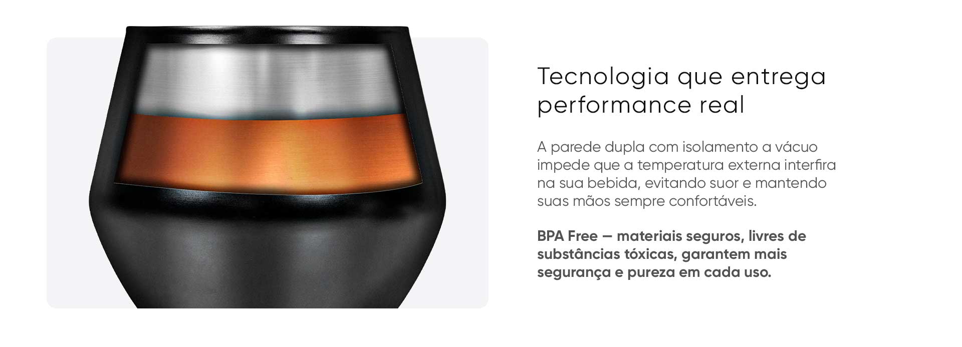 Taça Térmica 2 em 1 Flow 340ml Preto Get
