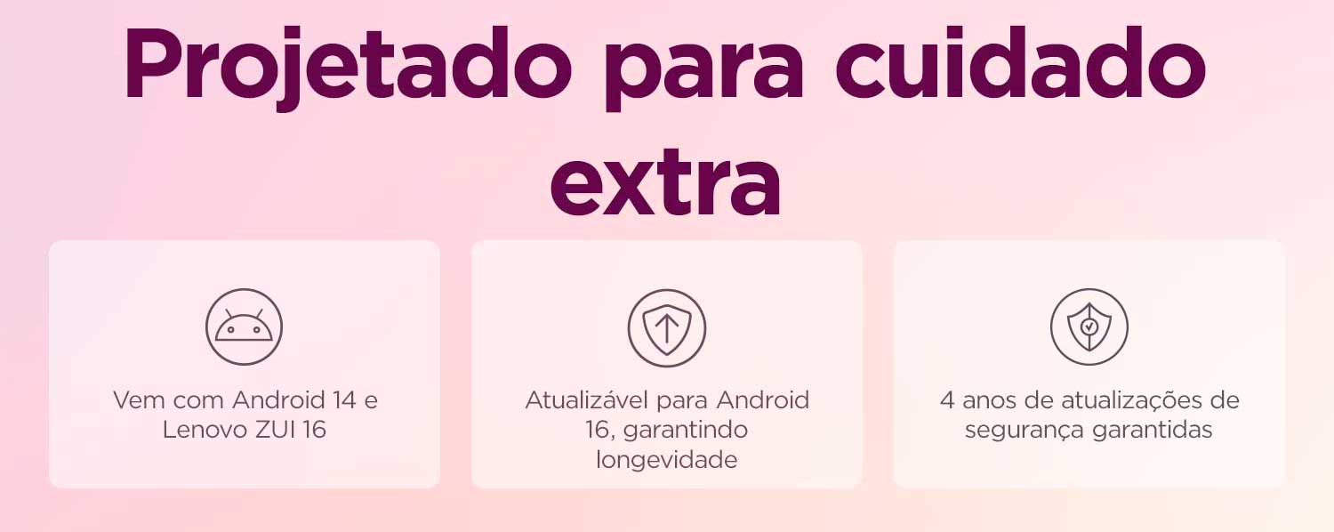 Tablet Lenovo Tab MediaTek Helio G85 4GB 64GB Wi-Fi + 4G Android 14 10.1'' WUXGA Cinza - ZAEL0068BR