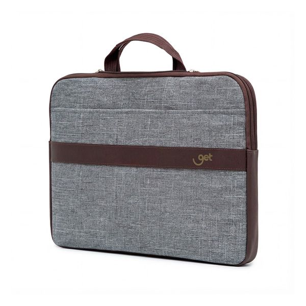 Case para Notebook 15.6" Get Prime 2 com Bolso e Alça Interna Cinza