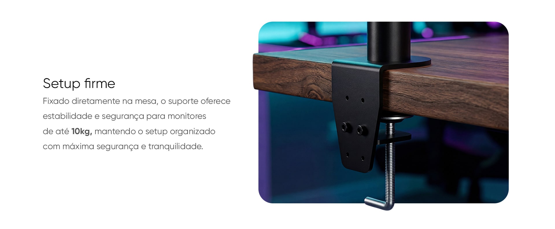 Suporte Articulado para 2 monitores até 27 Get Preto