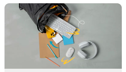 Teclado Sem Fio Logitech Pebble Keys 2 K380s, Slim, Bluetooth, Branco