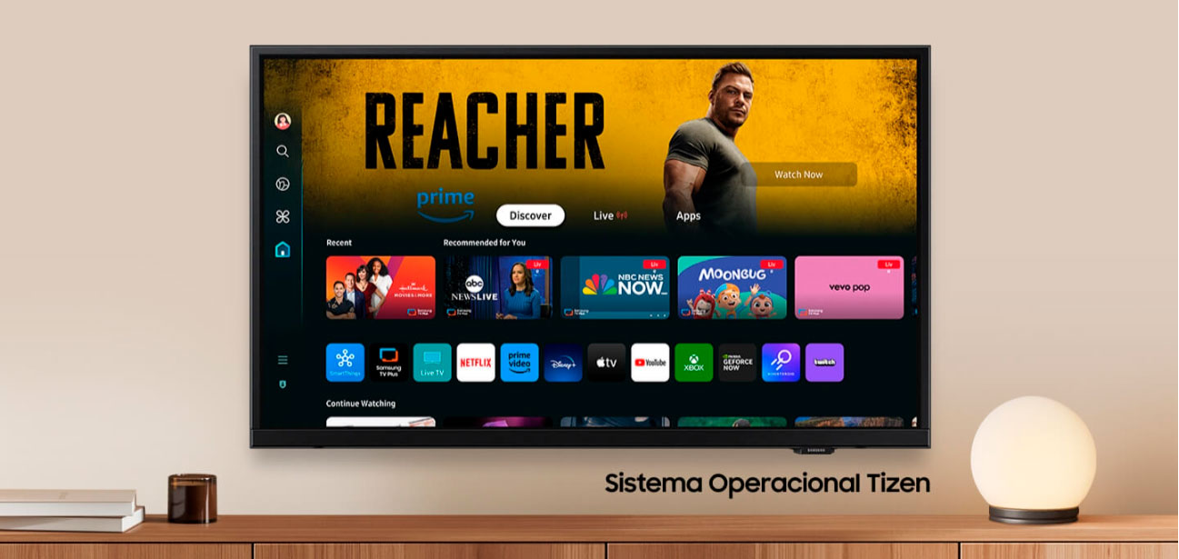 Samsung Smart Monitor Tv 32” LED LS32H500F HD Plataforma Tizen™ Preto