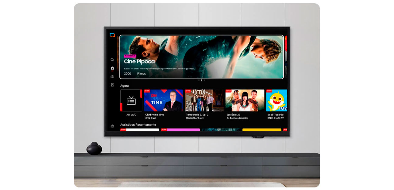 Samsung Smart Monitor Tv 32” LED LS32H500F HD Plataforma Tizen™ Preto