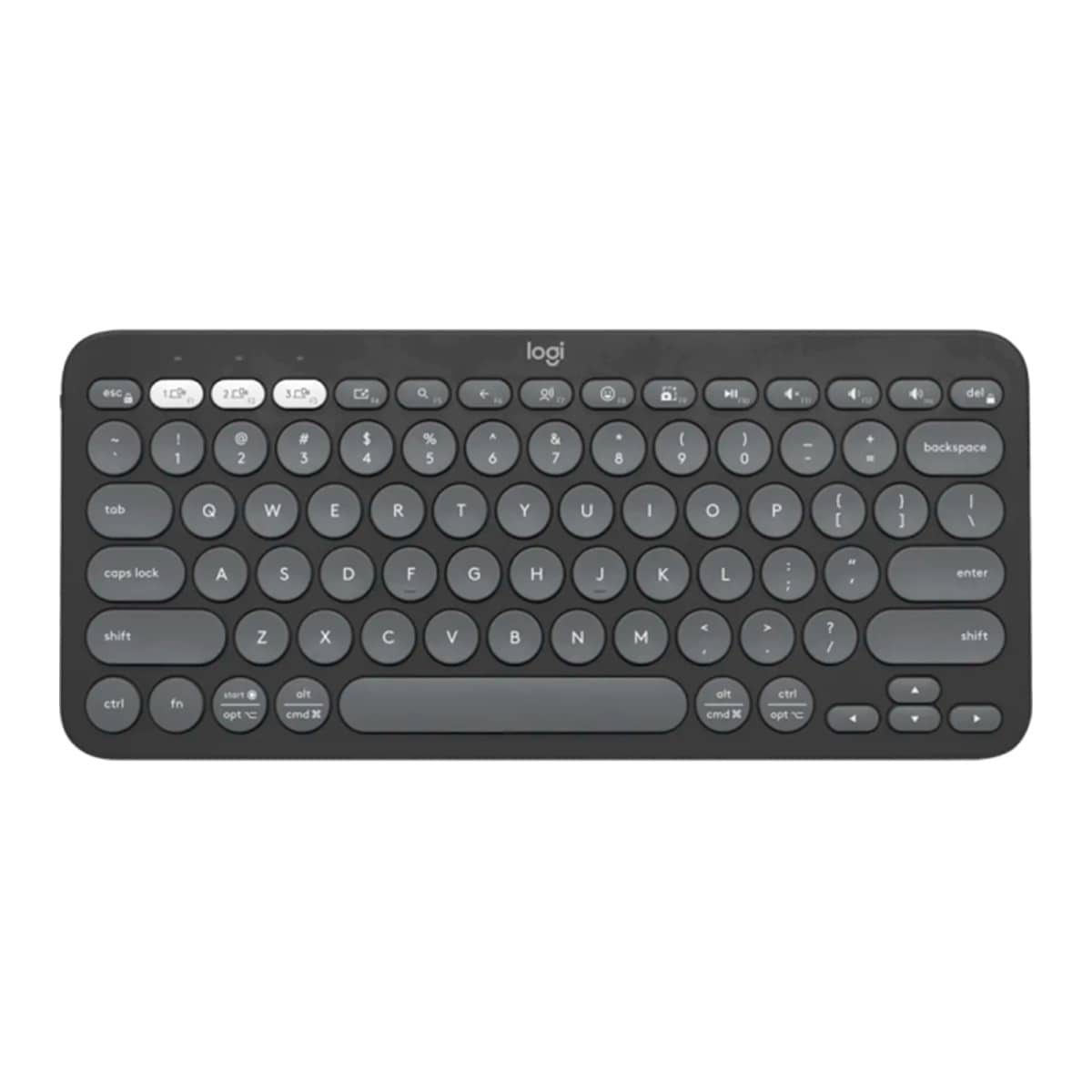 Teclado Sem Fio Logitech Pebble Keys 2 K380s, Slim, Bluetooth, preto