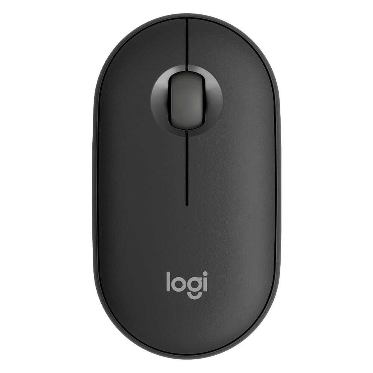 Mouse Sem Fio Logitech Pebble 2 M350s, USB Logi Bolt ou Bluetooth e Pilha Inclusa, com Clique Silencioso, preto - 910-007047