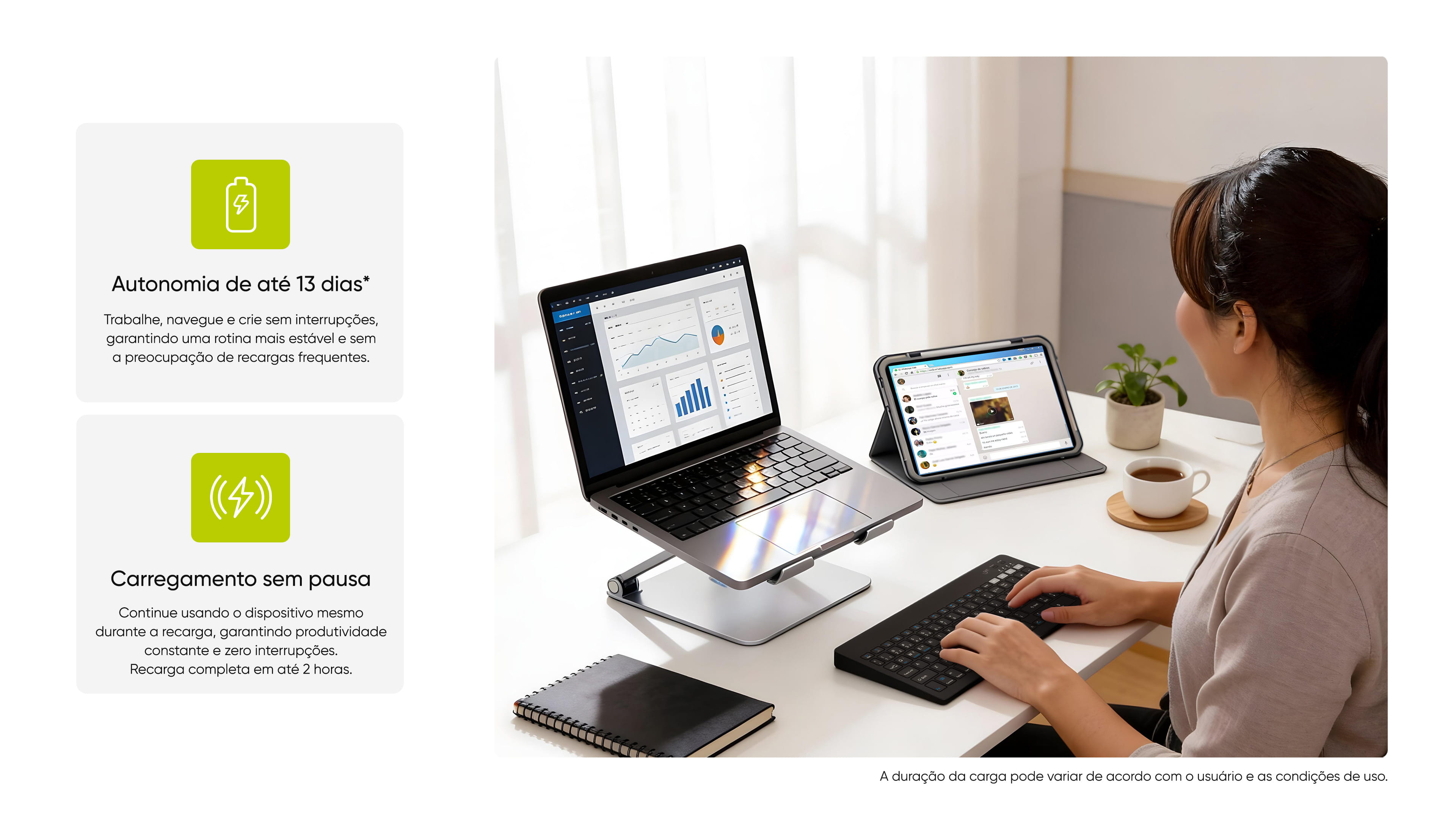 Teclado Sem Fio Bluetooth Slim Get Shift Preto