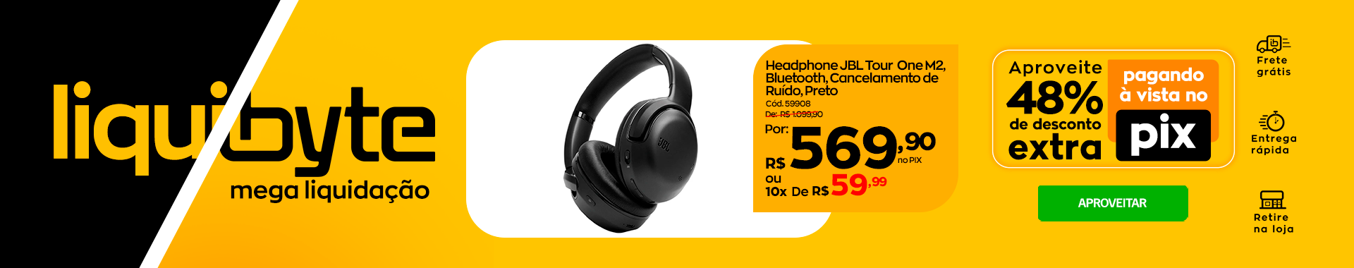 Liquibyte fones JBL - Destaque