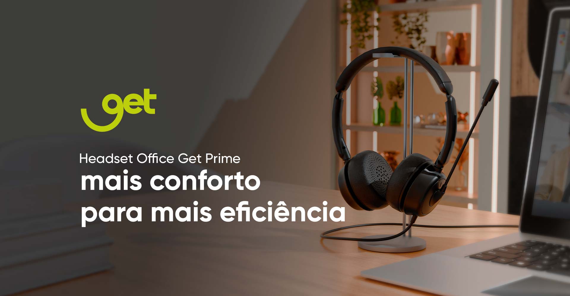 Headset Office Get Prime USB Preto