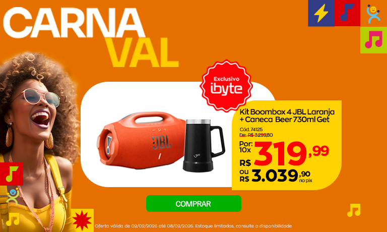 Boombox Laranja - Destaque