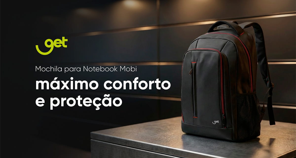 Mochila para Notebook 15.6 Get Mobi Preta