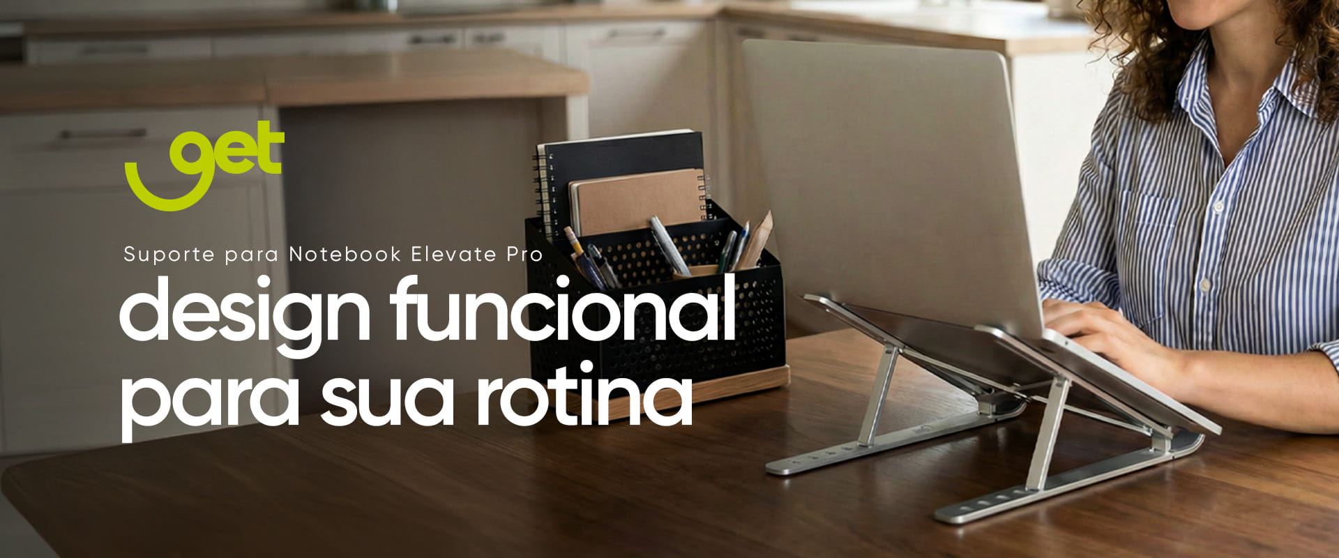 Suporte Ajustável de Alumínio para Notebook Get Elevate