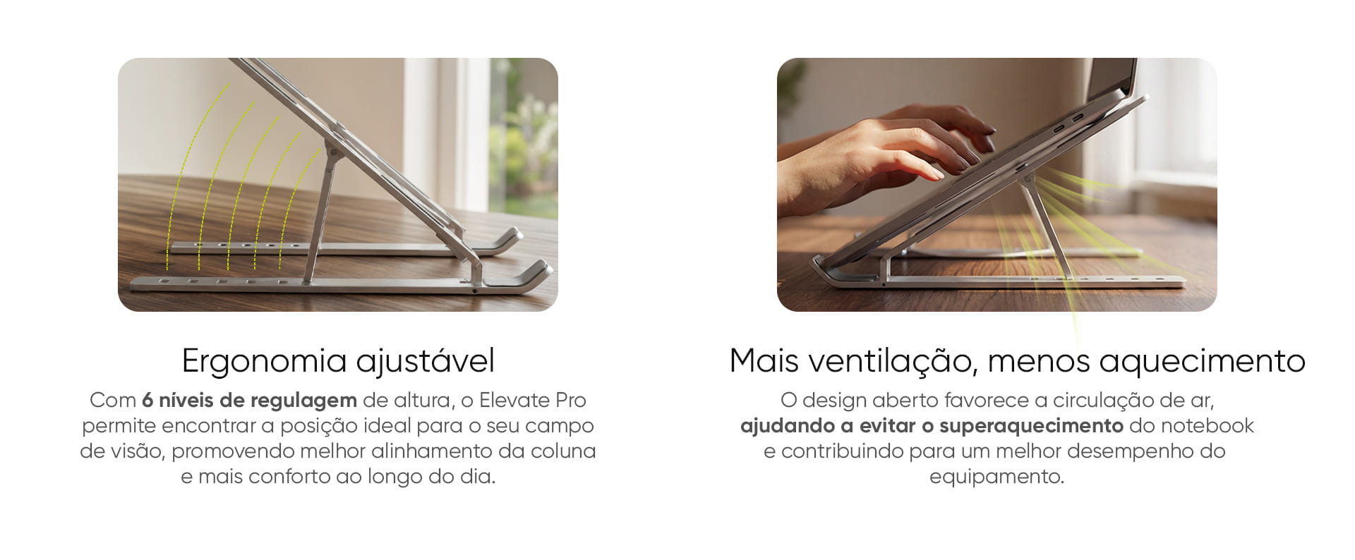 Suporte Ajustável de Alumínio para Notebook Get Elevate