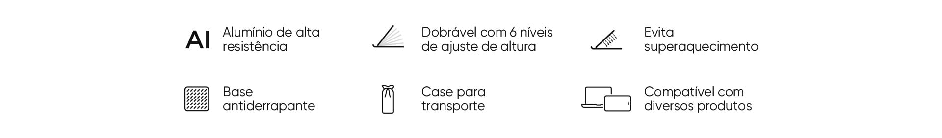 Suporte Ajustável de Alumínio para Notebook Get Elevate