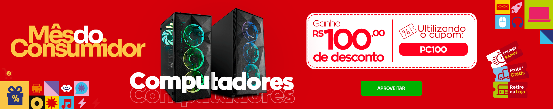 CUPOM PC100 - Destaque