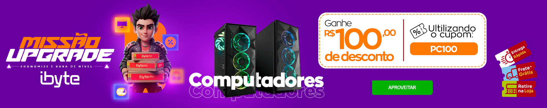 CUPOM PC100 - Destaque