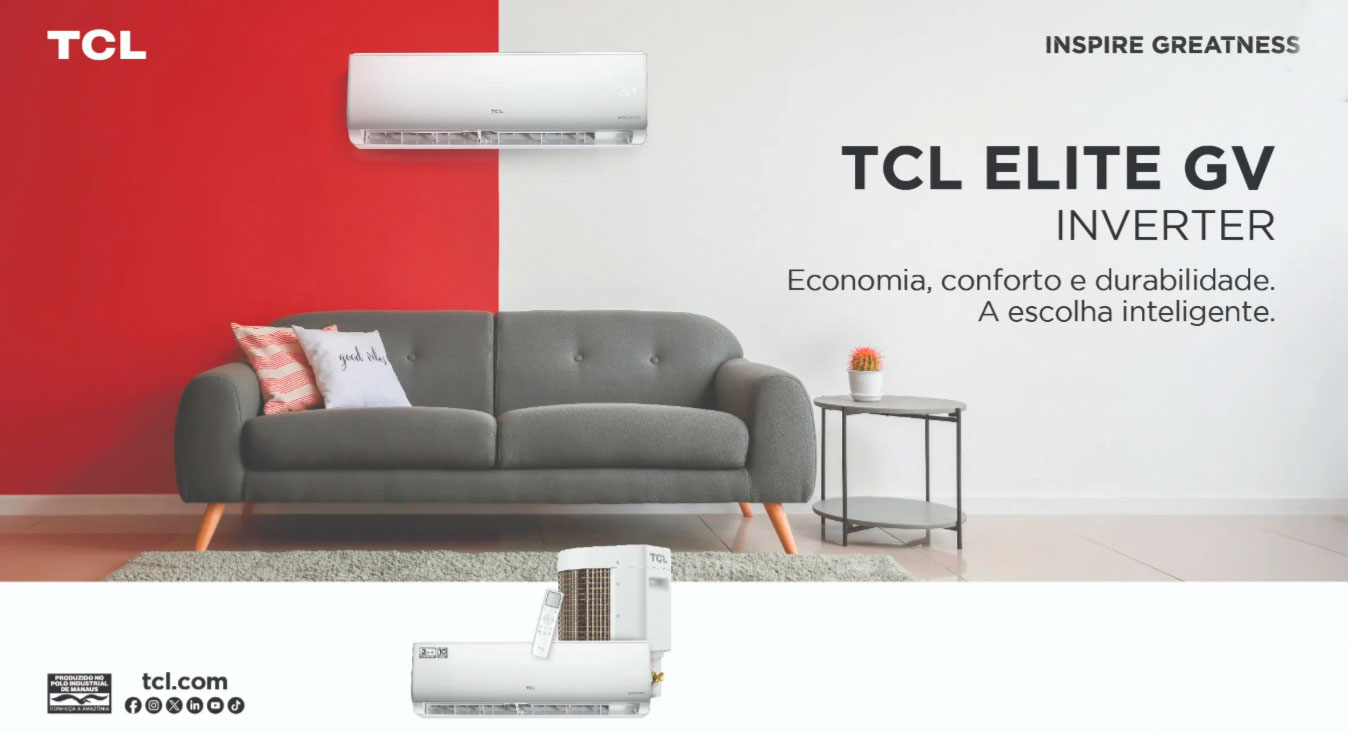 Ar Condicionado Inverter 12000 Btus TCL Elite GV TAC-12CGV-INV Branco 220v