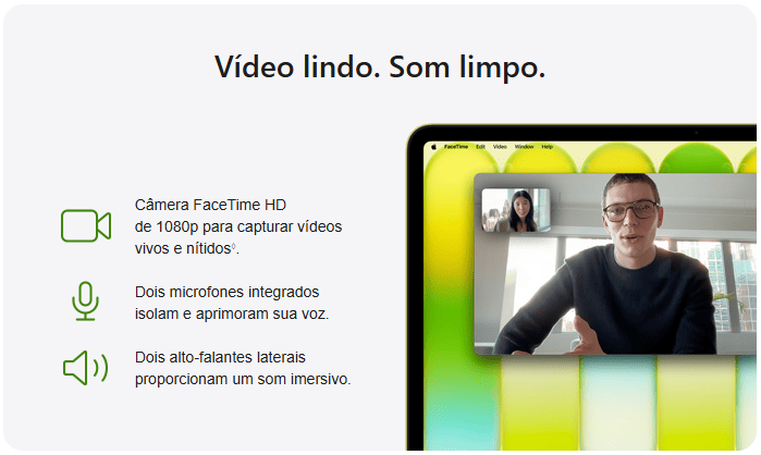 MacBook Neo Apple, Chip A18 PRO, CPU de 6 Núcleos, GPU de 5 Núcleos, SSD de 512 GB, Touch ID, Tela de 13 LED, Prateado - MHFC4BZ/A
