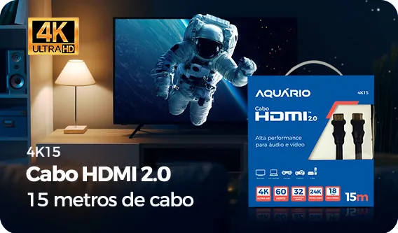Cabo HDMI 2.0 4K de 10 metros