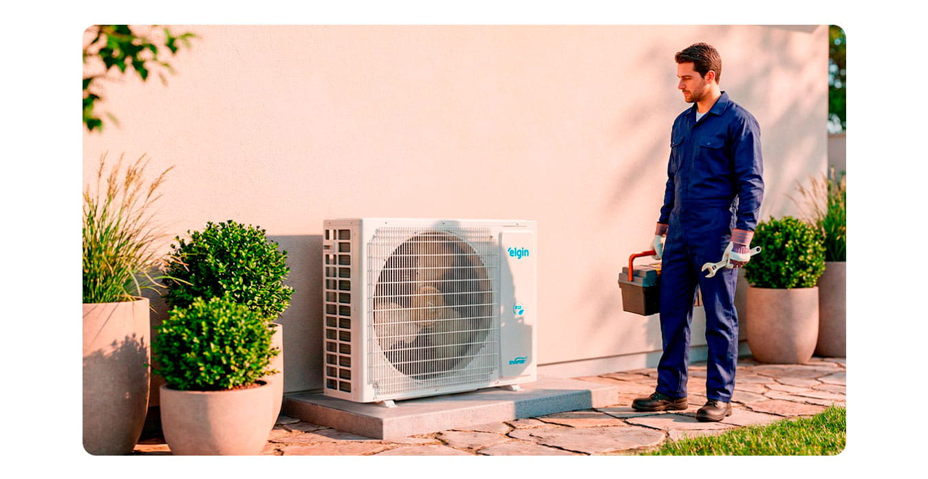 Ar Condicionado Eco Inverter 3 12000 Btus Elgin Wi-Fi Frio 220V
