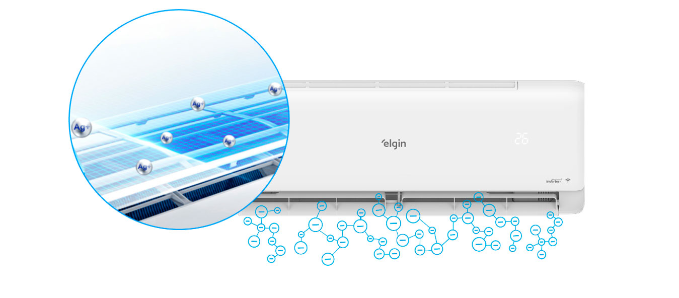 Ar Condicionado Eco Inverter 3 12000 Btus Elgin Wi-Fi Frio 220V