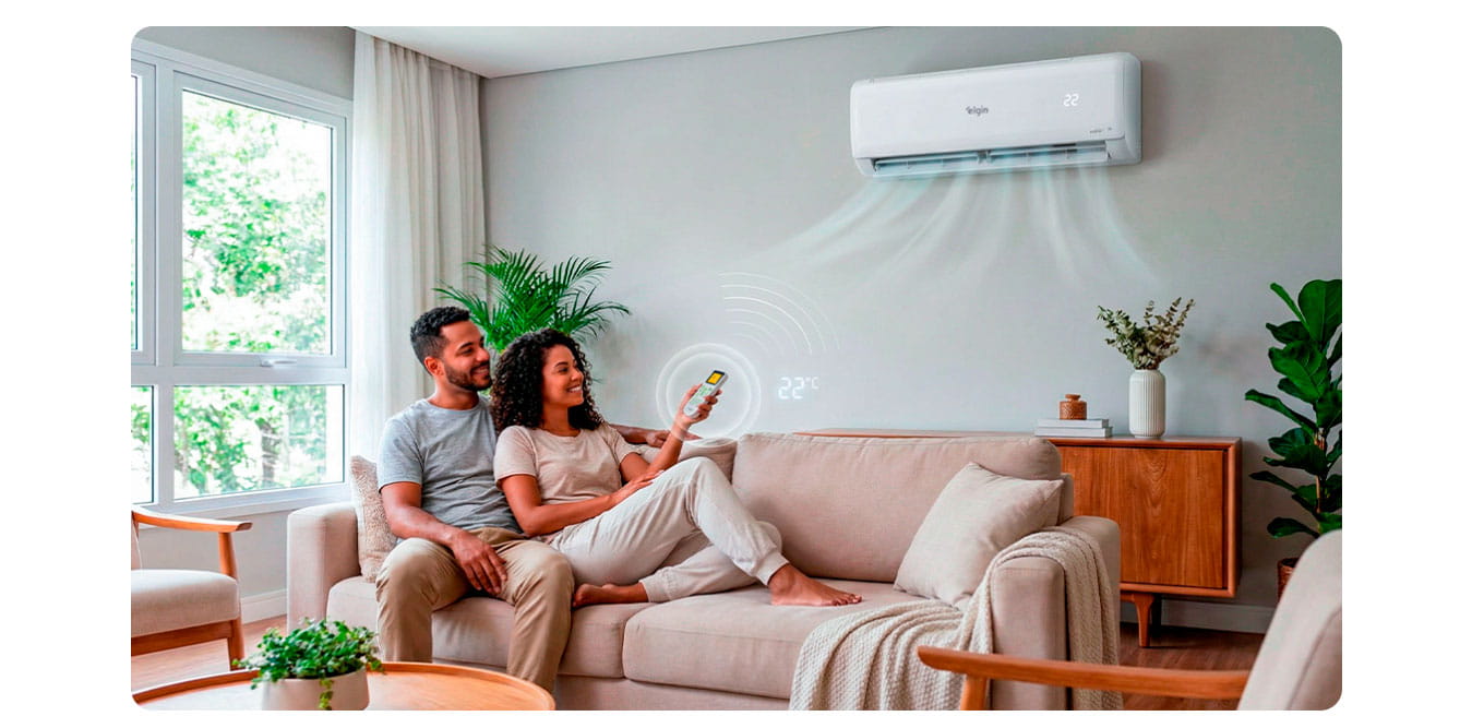 Ar Condicionado Eco Inverter 3 12000 Btus Elgin Wi-Fi Frio 220V