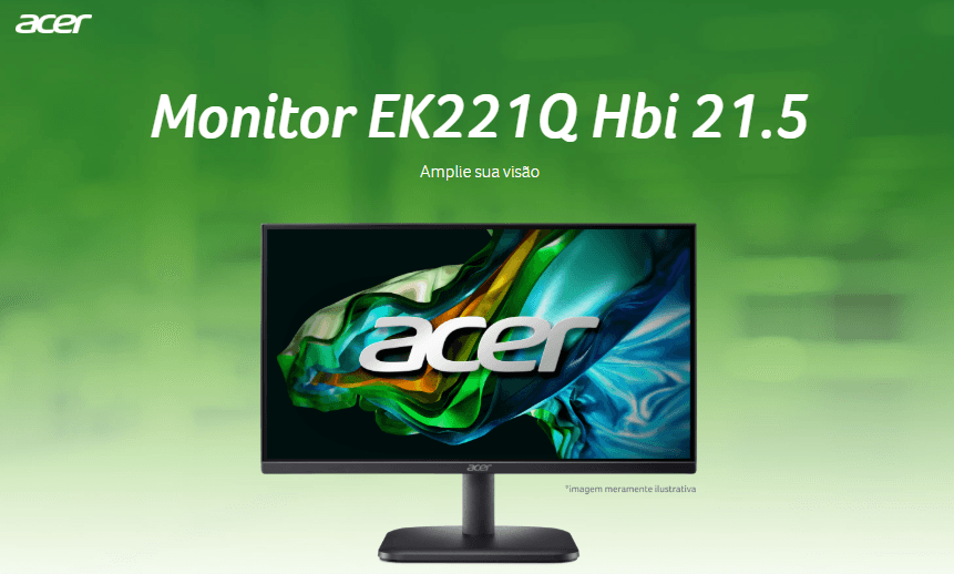 Monitor 21.5 LED Full HD Acer EK221Q Hbi