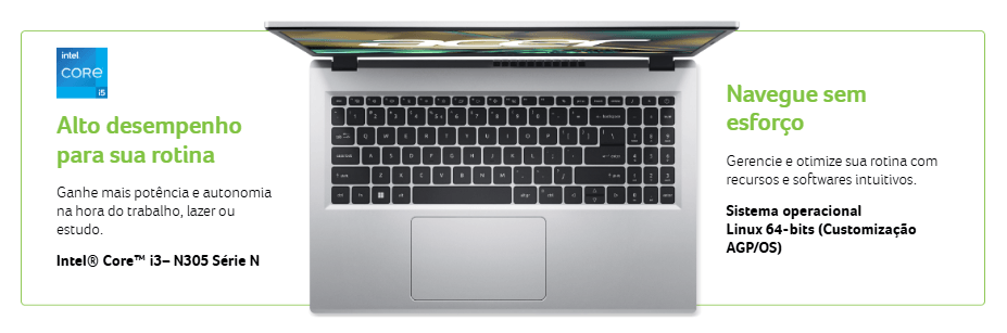 Notebook Acer Aspire 3 A315-510P-320B